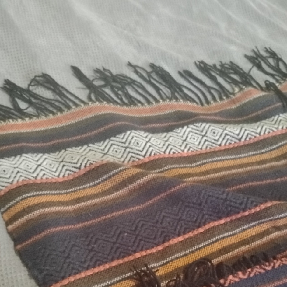 Billabong Multicolor Striped Knit Throw